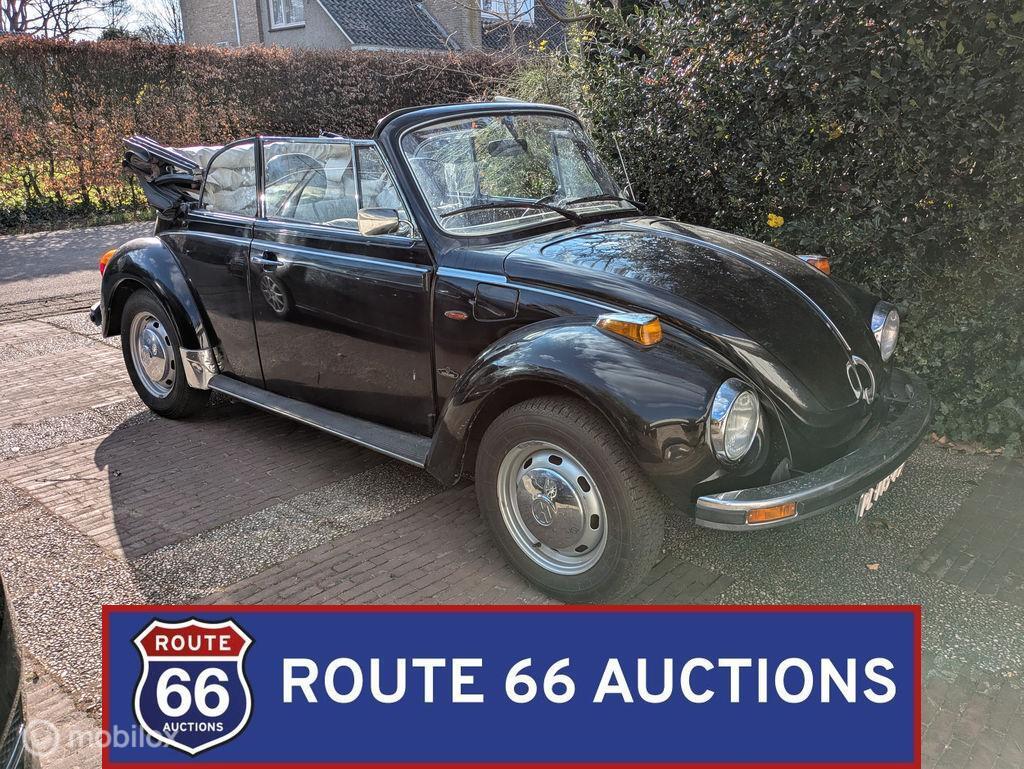 Volkswagen Beetle Cabriolet | 1978 | Route 66 Auctions, Auto's, Oldtimers, Overige carrosserieën, Volkswagen, Zwart, Bedrijf
