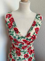 King Louie maat L bloemen rozen zomer jurk 2989, Maat 42/44 (L), Ophalen of Verzenden, Zo goed als nieuw, Knielengte