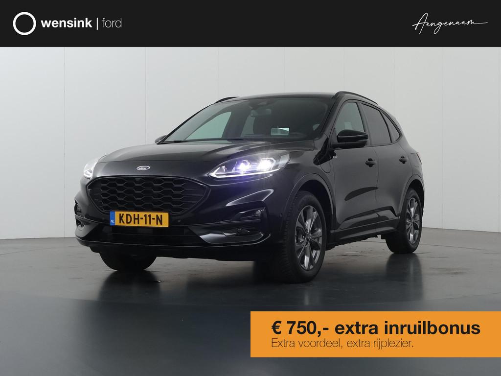 Ford Kuga 2.5 PHEV ST-Line X | Elekt. Wegklapbare Trekhaak |, Auto's, Ford, Gebruikt, 4 cilinders, Zwart, Plug-in hybride