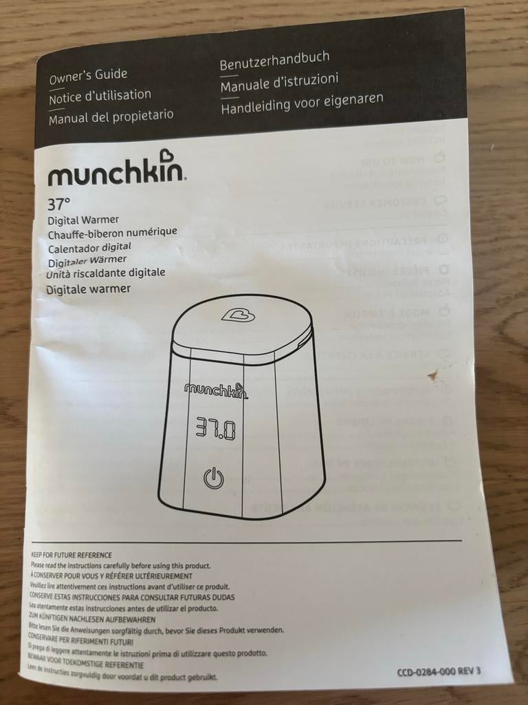Munchkin Digitale Flessenwarmer - - Voor 23.59u, morgen in huis