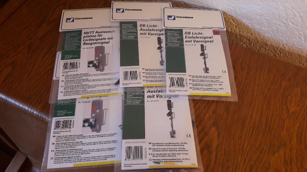 H0 Viessmann lichtseinen, verschillende bouwpakketten, Overige merken, Gelijkstroom of Wisselstroom, Overige typen, Nieuw