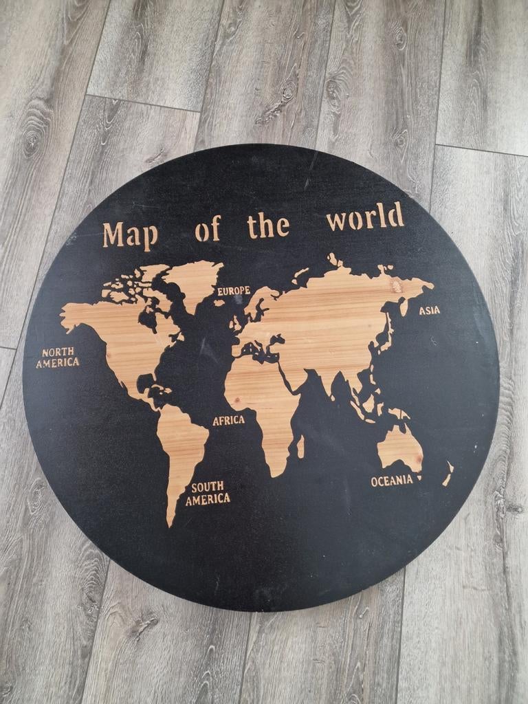 Schilderij Wereldkaart, Huis en Inrichting, Woonaccessoires | Wanddecoraties, Ophalen