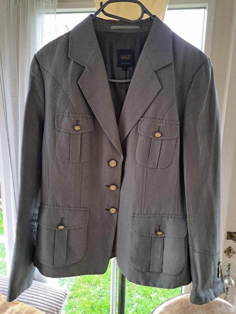 Vintage zachtgroen jasje Pauw 4 (40), Kleding | Dames, Maat 38/40 (M), Pauw, Ophalen of Verzenden, Gedragen