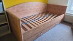 Kajuitbed met grote lade, Ophalen, Eenpersoons, Bruin, 210 cm