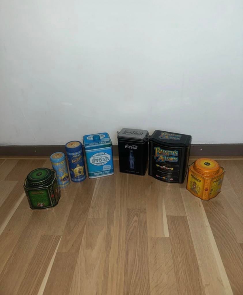 Diverse Vintage Blikken - Coca-Cola, Pickwick, Bassetts, Ophalen of Verzenden, Gebruikt, Overige, Overige merken