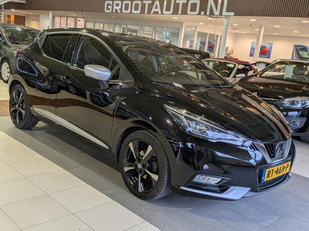 Nissan Micra 0.9 IG-T Tekna Airco, Cruise Control, Leder, St, Voorwielaandrijving, 898 cc, Euro 6, 525 kg