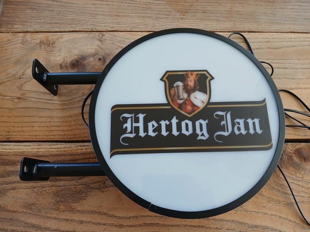 Wand lichtbak " HERTOG JAN " bieren, Verzamelen, Biermerken, Ophalen of Verzenden, Nieuw, Reclamebord, Plaat of Schild, Hertog Jan