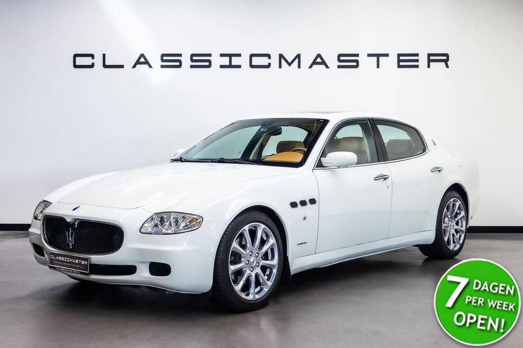 Maserati Quattroporte 4.2 Executive GT Btw auto, Fiscale waa, Auto's, Automaat, Gebruikt, Parkeersensor, Wit