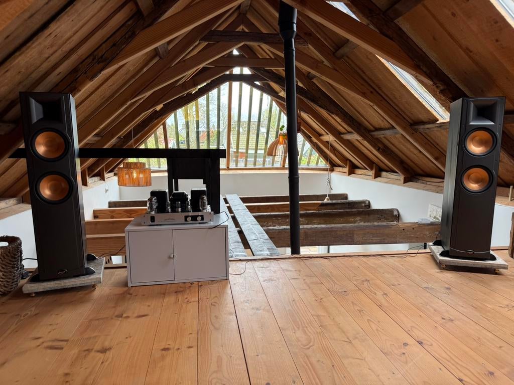 Klipsch RF-35, Zo goed als nieuw, 120 watt of meer, Front, Rear of Stereo speakers, Ophalen