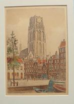 Marius Janssen.Bagijnenstraat Rotterdam, unieke kleurenets!, Ophalen