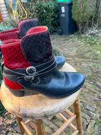 Think! Schoenen rood met zwart, Zwart, Think!, Lage of Enkellaarzen, Ophalen of Verzenden
