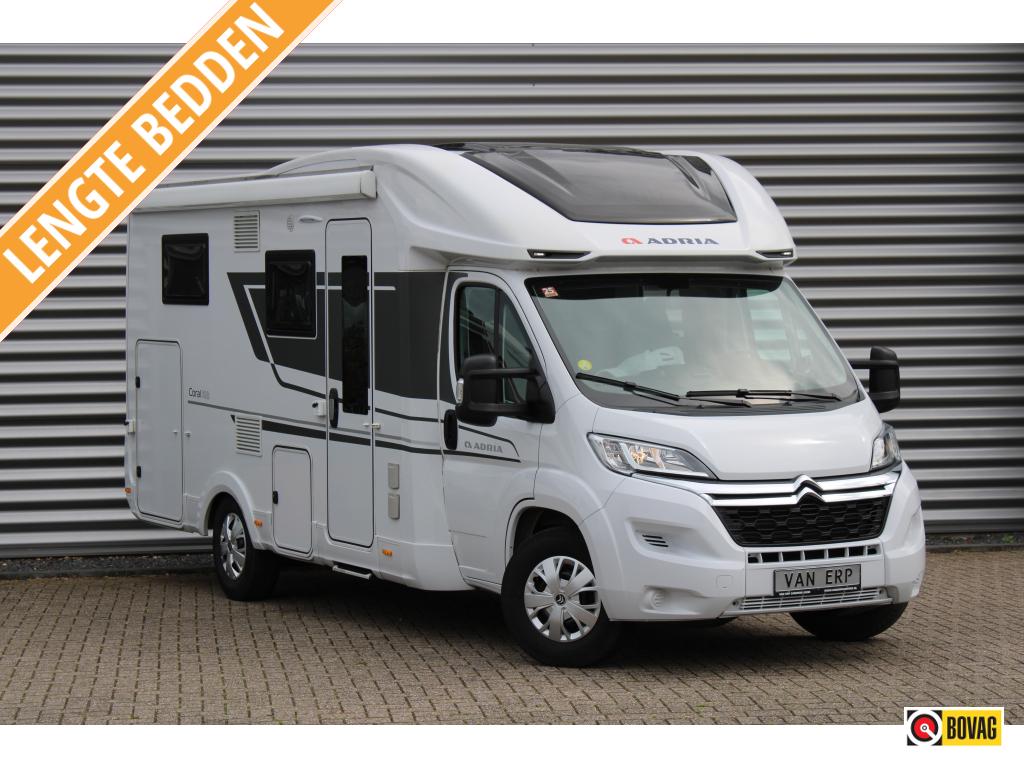 Adria Coral 600 SL 140PK Lengtebedden Garage 6,99m, Ringverwarming, Tot en met 2, Bedrijf, Adria