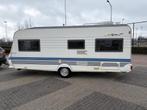 Hobby 24 met kinderkamer, voortent en airco, Vast bed, Particulier, 5 tot 6 meter, Tot en met 5