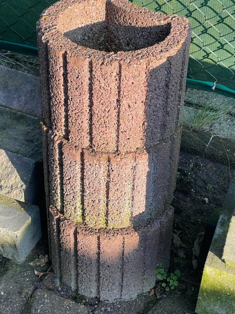 8 Betonnen bloembakken/plantenbakken voor tuin of balkon, Tuin en Terras, Bloembakken en Plantenbakken, Ophalen, Gebruikt, Balkon