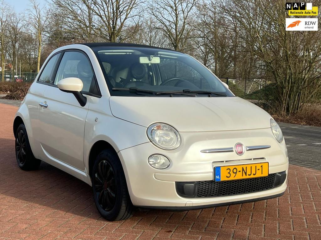 Fiat 500 C 1.2 Pop BJ2010 AUTOMAAT CABRIOLET KM NAP!, Euro 5, Gebruikt, Cabriolet, Elektrische ramen