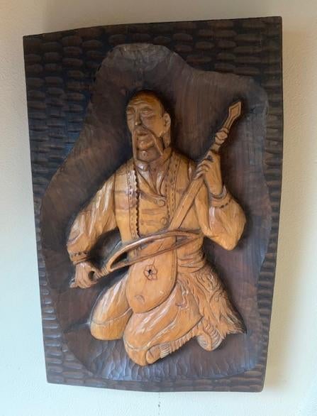 Houten Wanddecoratie, Ophalen, Hout, Zo goed als nieuw, Bruin