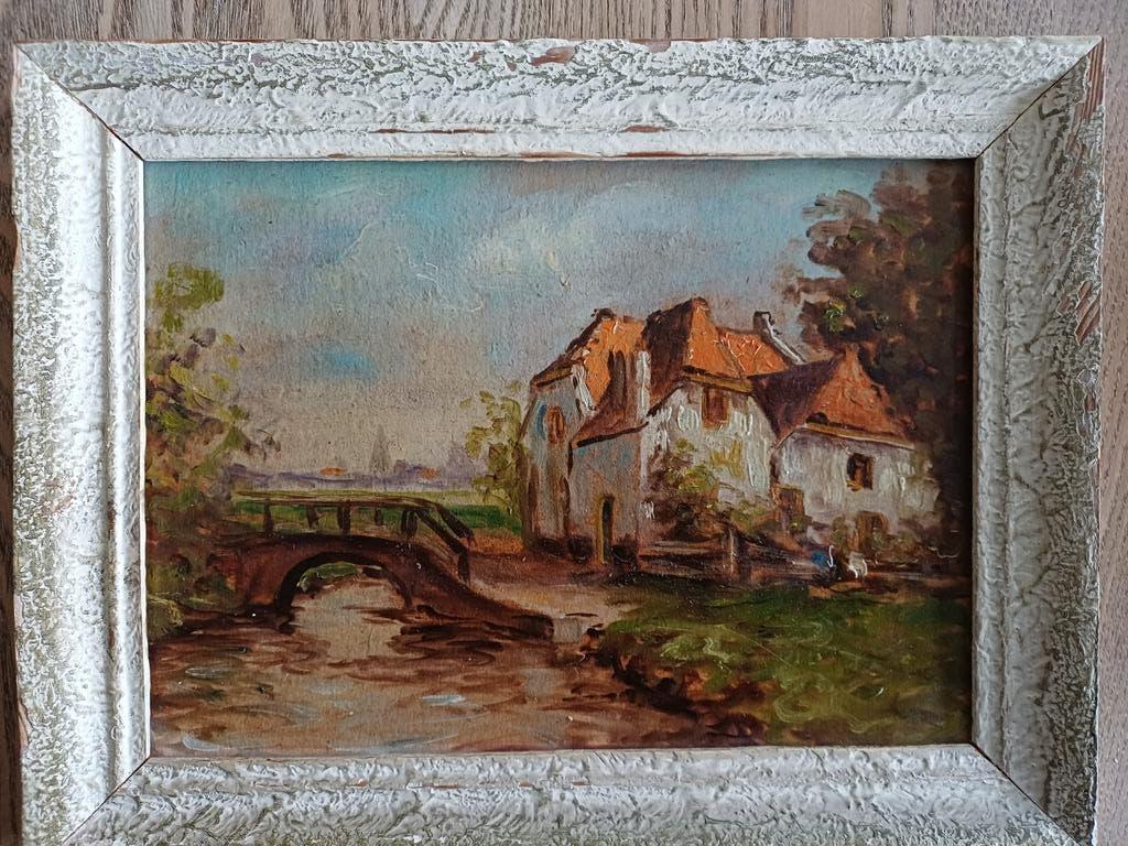 Oudewater., Antiek en Kunst, Kunst | Schilderijen | Klassiek, Ophalen of Verzenden