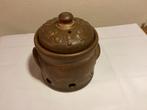 Bruine Uien/Knoflook Pot. Gress/Steengoed. Germany., Huis en Inrichting, Keramiek, Overige typen, Ophalen of Verzenden, Zo goed als nieuw