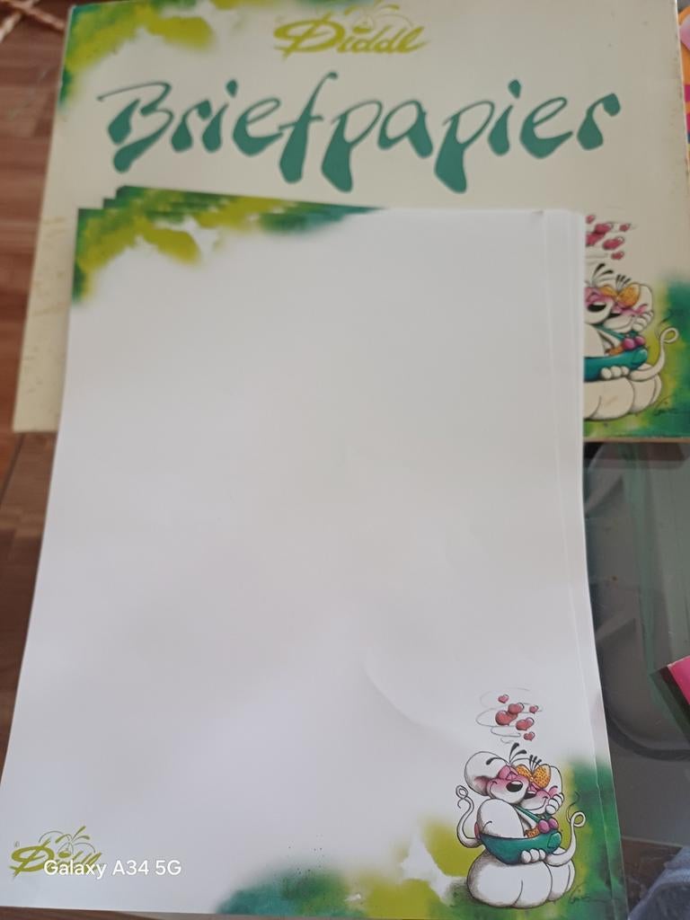 Diddl poëzie Diddl schrijf papier en blik, Verzamelen, Ophalen