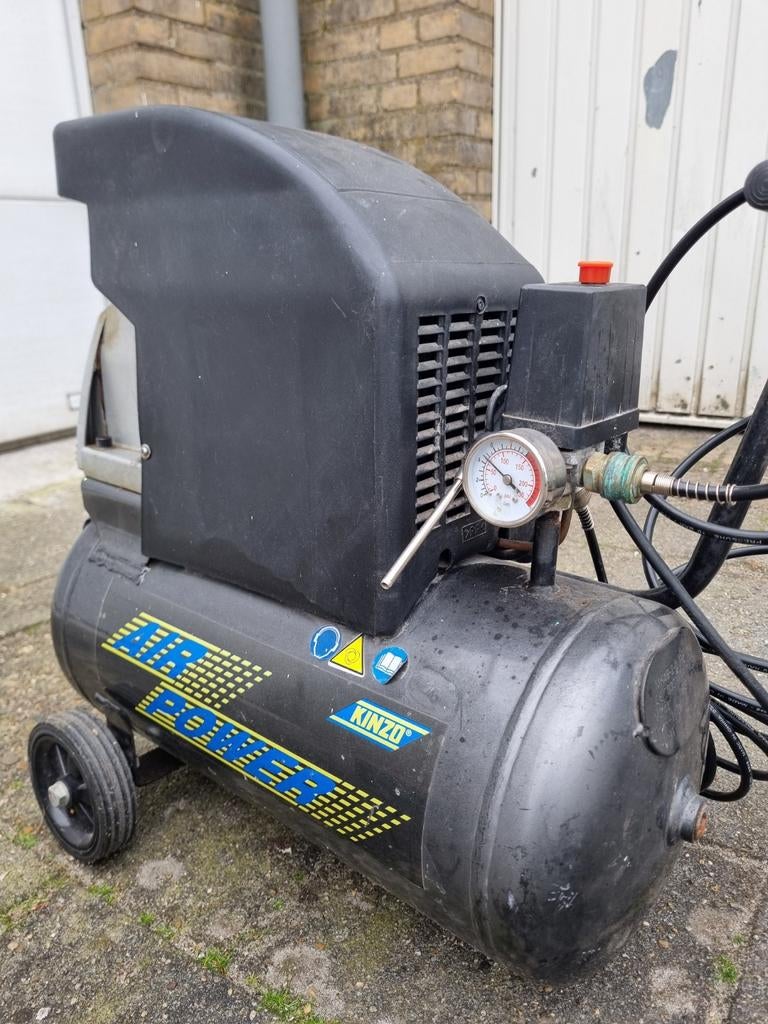 compressor kinzo, Doe-het-zelf en Verbouw, Compressors, Minder dan 25 liter, Ophalen, Minder dan 200 liter/min