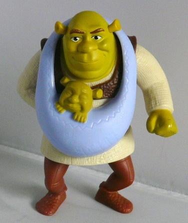 Shrek met baby, Verzamelen, Ophalen of Verzenden, Overige figuren, Zo goed als nieuw, Beeldje of Figuurtje