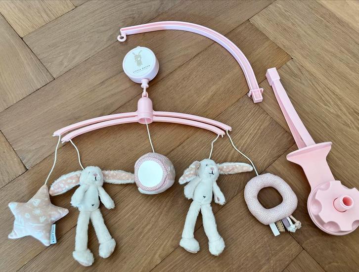 Little Dutch Muziekmobiel Roze, Kinderen en Baby's, Speelgoed | Babyspeelgoed, Zo goed als nieuw, Mobiel, Met geluid, Ophalen