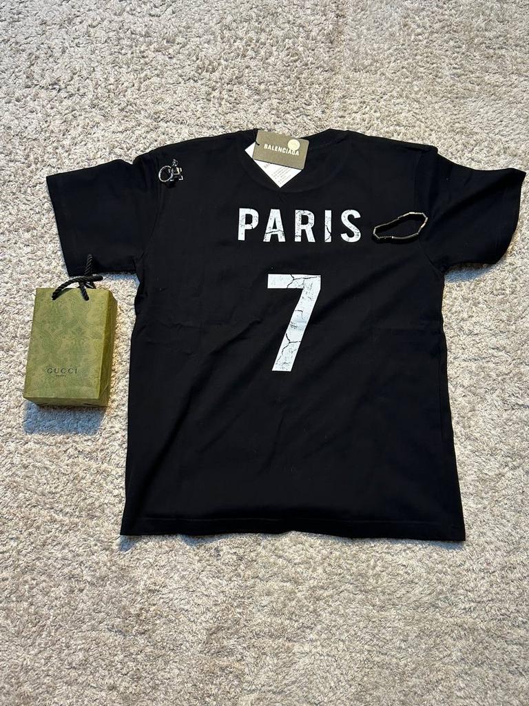 Balenciaga Paris T-shirt Zwart Maat M, Maat 38/40 (M), Zwart, Nieuw, Ophalen of Verzenden