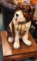Grote decoratieve hond - Sint Bernard beeld, Ophalen of Verzenden
