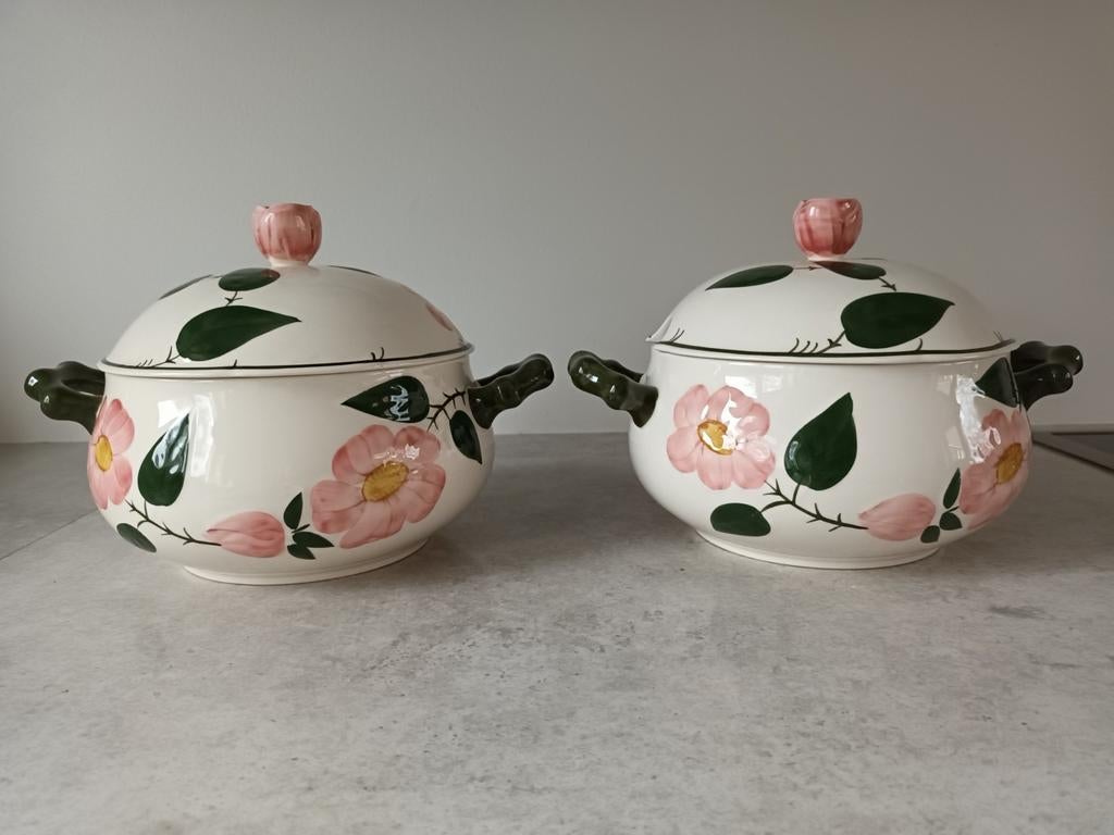Villeroy & Boch - Wild rose - 2x Dekselschalen, Antiek en Kunst, Ophalen of Verzenden