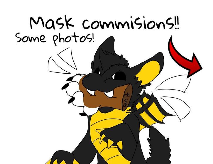 Therian/furry MASK COMMISIONS “OPEN!”, Hobby en Vrije tijd, Kostuums, Theaterbenodigdheden en LARP, Ophalen of Verzenden
