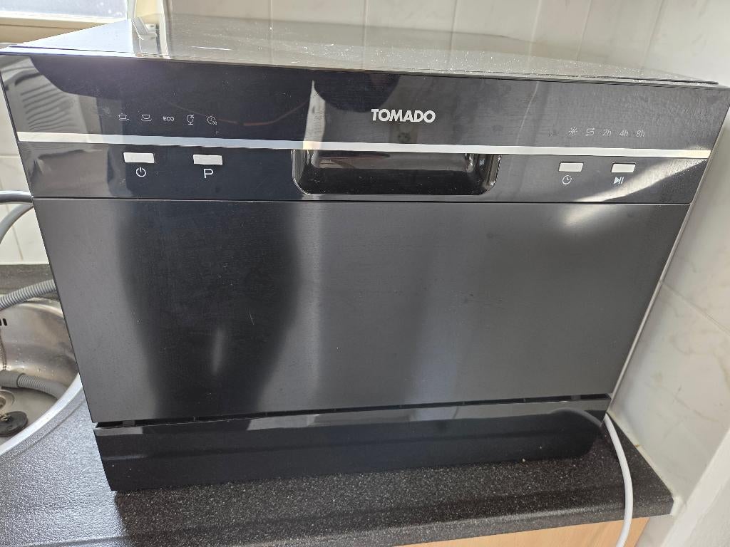 Vrijstaande Aanrecht mini vaatwasser Tomado TDW5501B, Ophalen, Minder dan 10 liter, Zo goed als nieuw, Vrijstaand