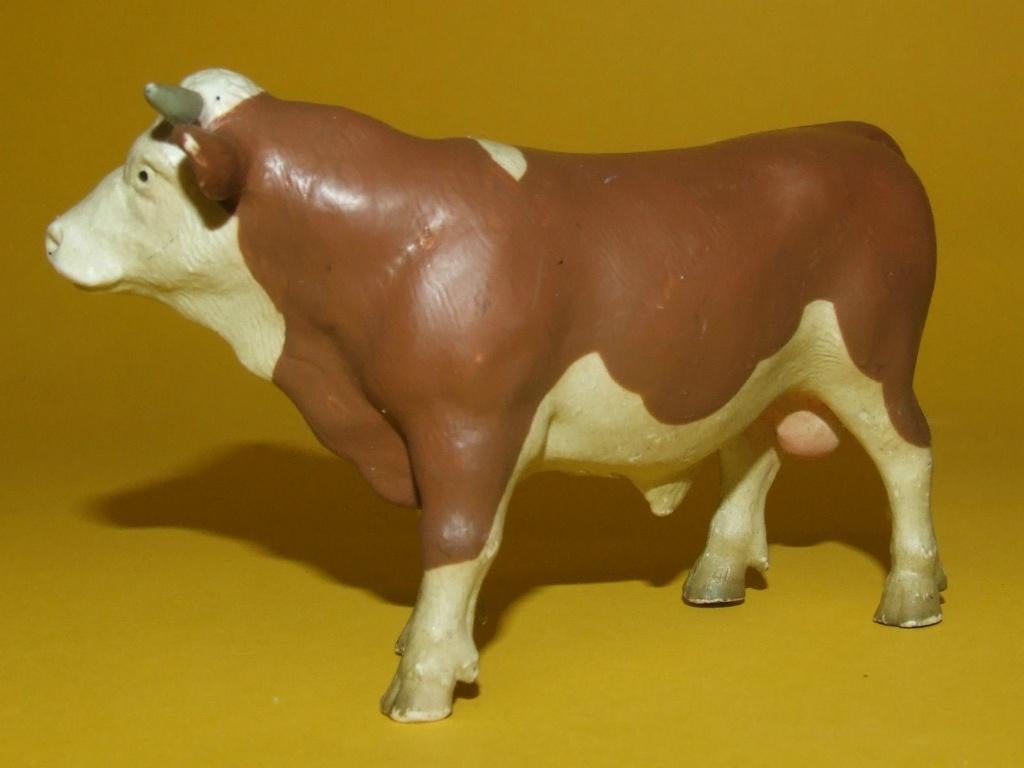 Schleich 13135 koe bruin bont, dierfiguur (1999), Ophalen of Verzenden, Gebruikt, Boerderijdier, Beeldje of Figuurtje