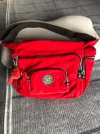 Ruime rode Kipling tas met aapje, ritsen perfect, Sieraden, Tassen en Uiterlijk, Tassen | Schoudertassen, Ophalen of Verzenden
