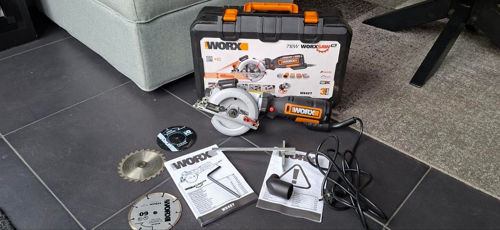Worx Worxsaw XL WX427 cirkelzaag, Ophalen of Verzenden
