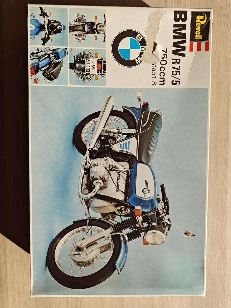 revell BMW R75/5 1:8, Revell, Nieuw, Ophalen of Verzenden, Groter dan 1:32