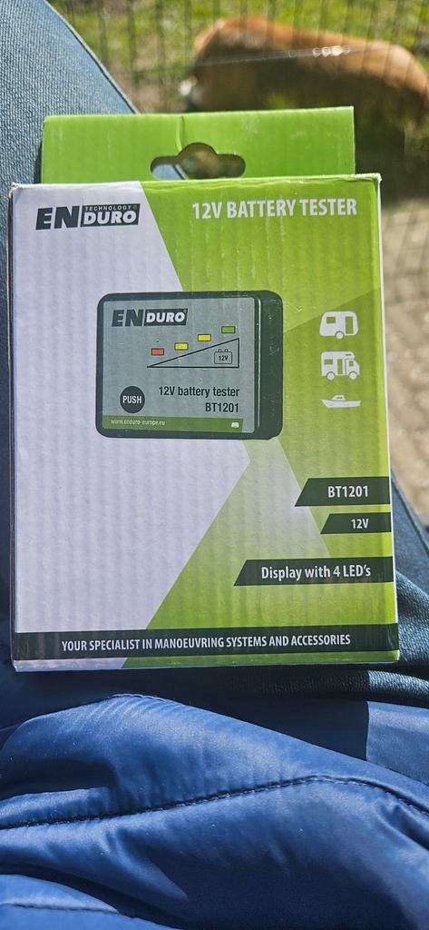Enduro 12V Accutester BT1201 met 4 LED's, Ophalen of Verzenden