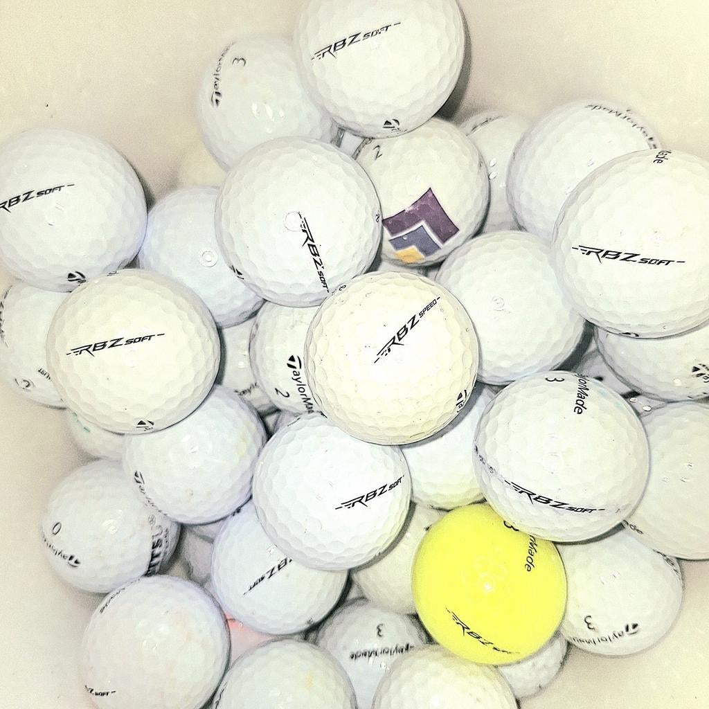 50 Taylor Made RBZ ( soft) golfballen, Ophalen of Verzenden, Gebruikt, Bal(len)