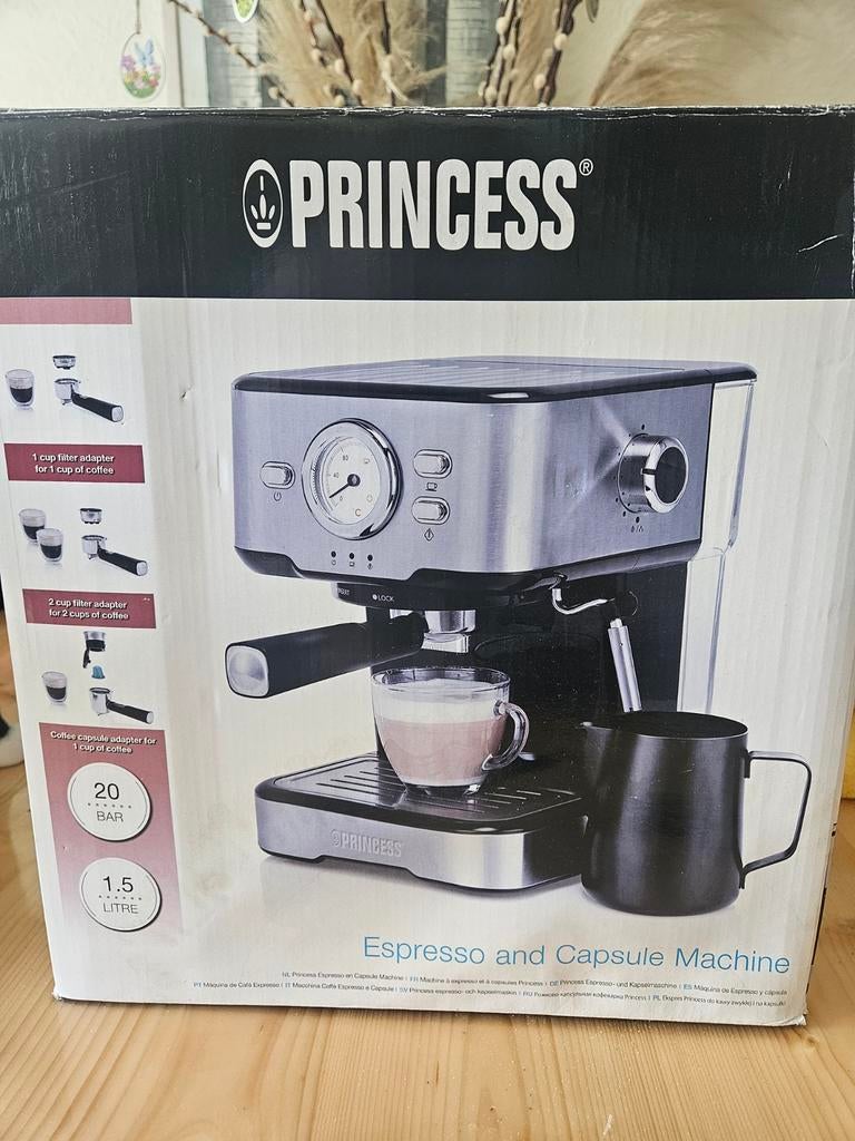 Espresso en capsule machine - complete set in originele doos, Witgoed en Apparatuur, Koffiezetapparaten, Ophalen of Verzenden