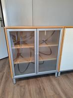 Effektiv Ikea kantoorkast, glazen deurtjes, Berken, Ophalen, Met deur(en), 50 tot 100 cm, Zo goed als nieuw