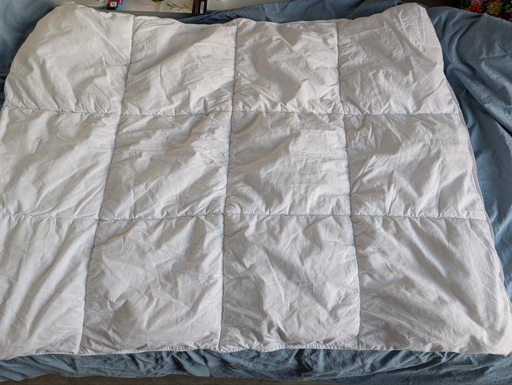 Peuterdekbed met hoes, Kinderen en Baby's, Kinderkamer | Beddengoed, Gebruikt, Jongetje of Meisje, Wit, Ophalen of Verzenden