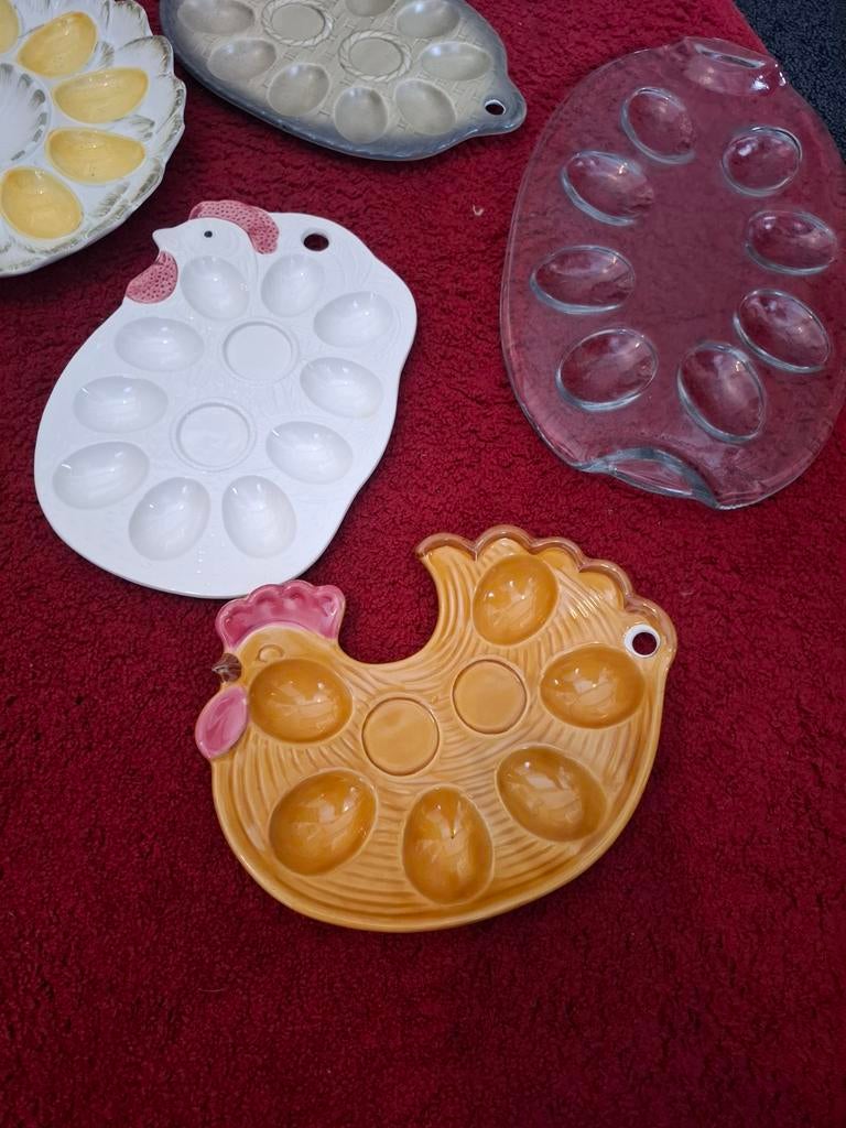 9 stuks presenteerschalen voor eieren, Ophalen