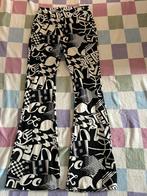 Colourful Rebel flared pants letter peached, maat L, Zwart, Maat 42/44 (L), Nieuw, Ophalen of Verzenden