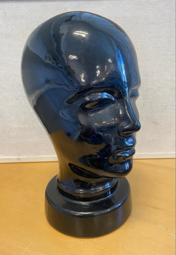 Scheurich 701 Hoofd – Zwart Glanzend – W.Germany Jaren 70, Scheurich, Zwart, Geen, Onbekend