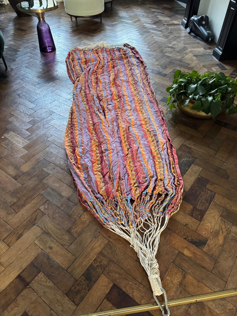 Hangmat, Tuin en Terras, Hangmatten, Ophalen, Opvouwbaar, Zo goed als nieuw, Eenpersoons