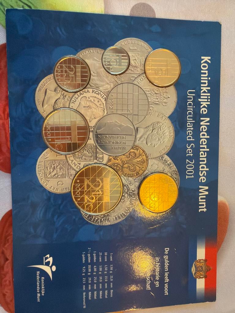 Koninklijke Nederlandse Munt Uncirculated Set 2001, Ophalen of Verzenden, Koningin Beatrix, Overige waardes, Setje