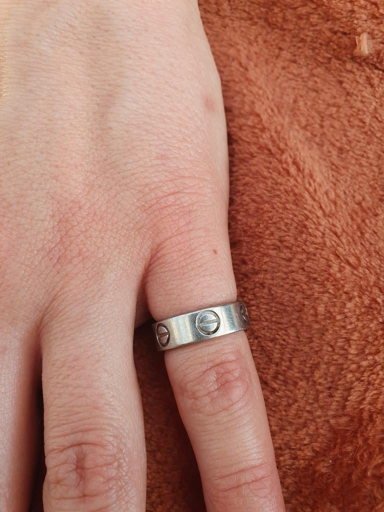 Cartier pinkring, Sieraden, Tassen en Uiterlijk, Overige materialen, Ophalen of Verzenden, Zo goed als nieuw, 17 tot 18