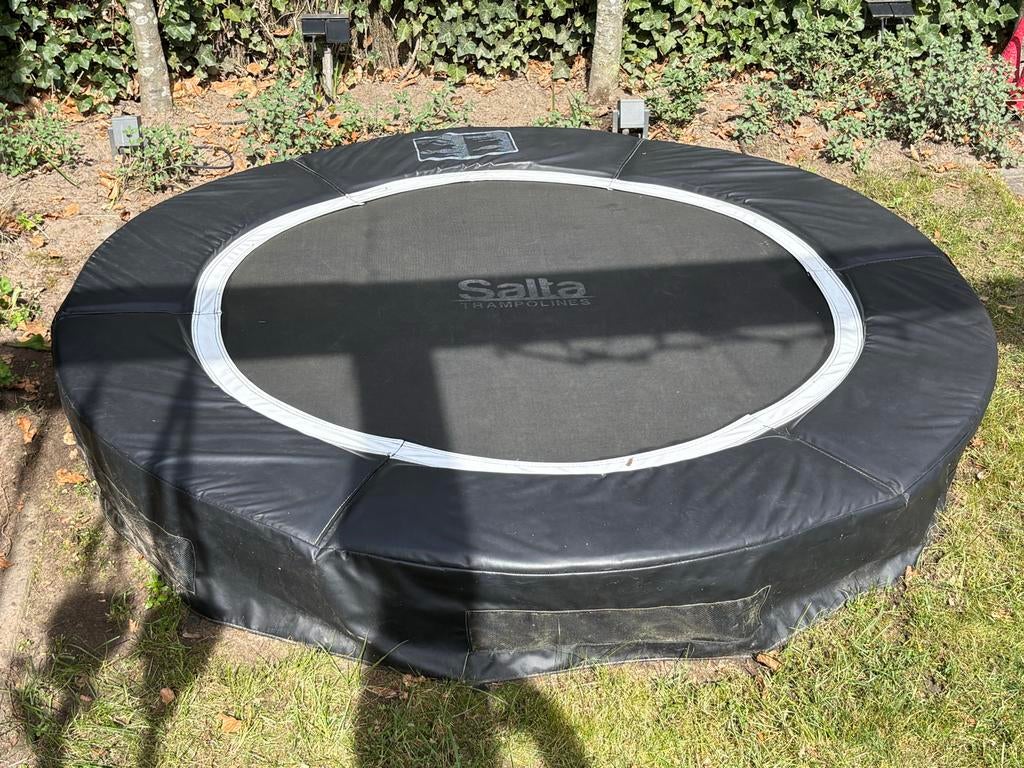 Salto trampoline inground 183 cm met afdekhoes, Ophalen, Zo goed als nieuw