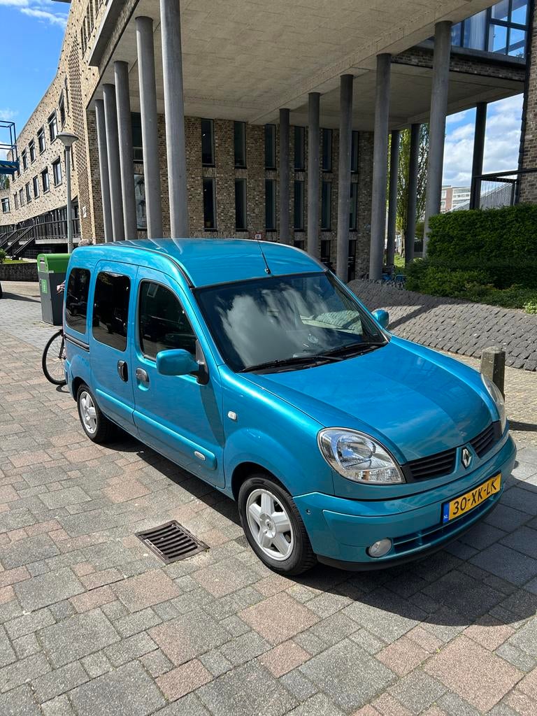 Renault Kangoo 1.6 16V 70KW 2007 Blauw 237000 km, Auto's, Renault, Blauw, 49 €/maand, Origineel Nederlands, Handgeschakeld
