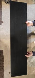 IKEA zwevende wandplank zwart 110x26 cm, Ophalen, Gebruikt
