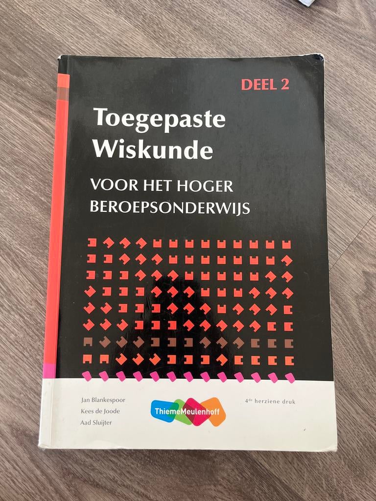 Toegepaste Wiskunde HBO Deel 2 - Zo goed als nieuw, Boeken, Studieboeken en Cursussen, Ophalen of Verzenden, Beta, Zo goed als nieuw